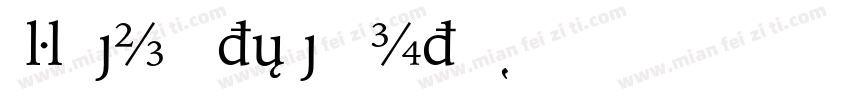 BruceOldStyleBT Ital字体转换